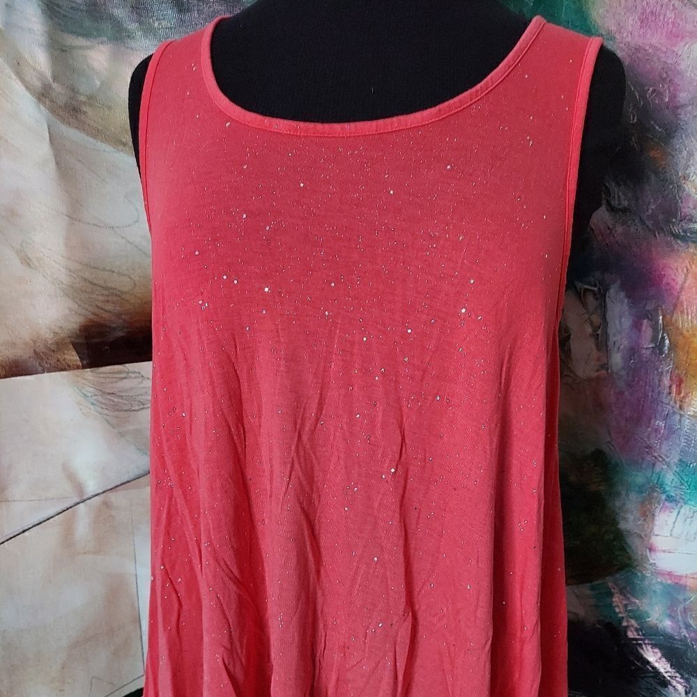 Juicy Couture sparkly flowing tunic tank top size medium